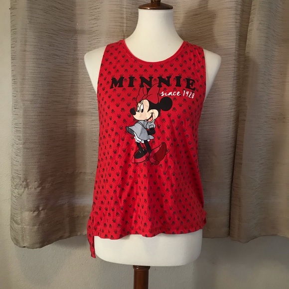 Disney Red & Black Minnie Mouse Tank Top Size XL - Picture 2 of 4